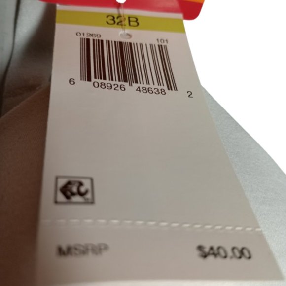 Warner's Womens Cloud 9® Wire-Free Bra Style 1269 Color White Size 32B NWT - Picture 4 of 8